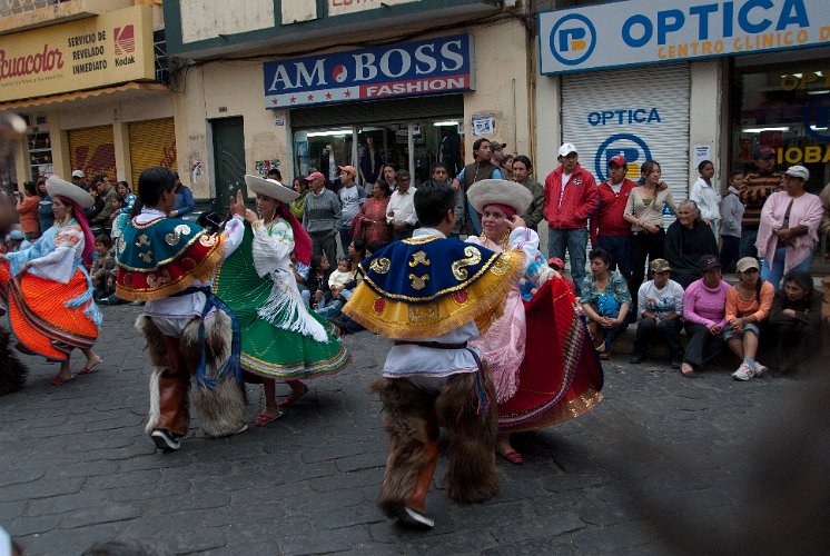 _ECU7650.jpg - dancers parade in riobamba and stop over and over again for a show